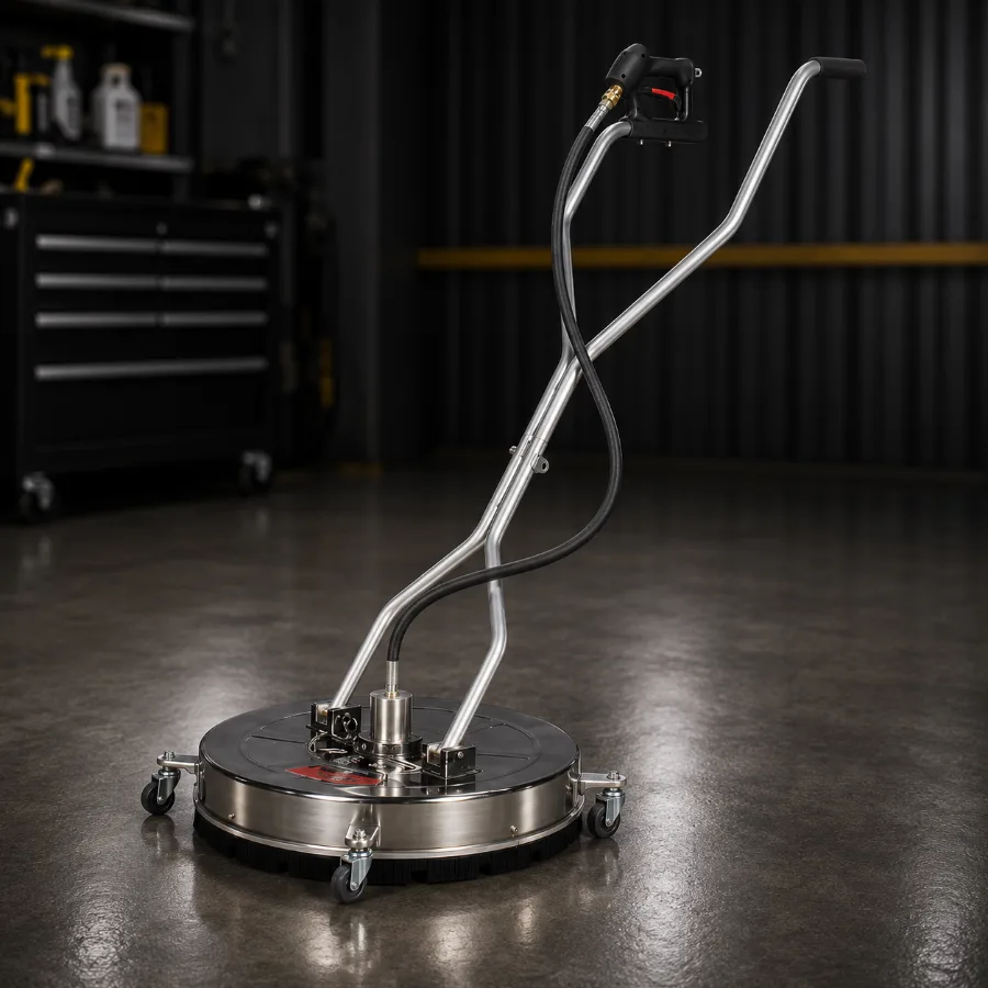 Stainless steel rotary surface cleaner