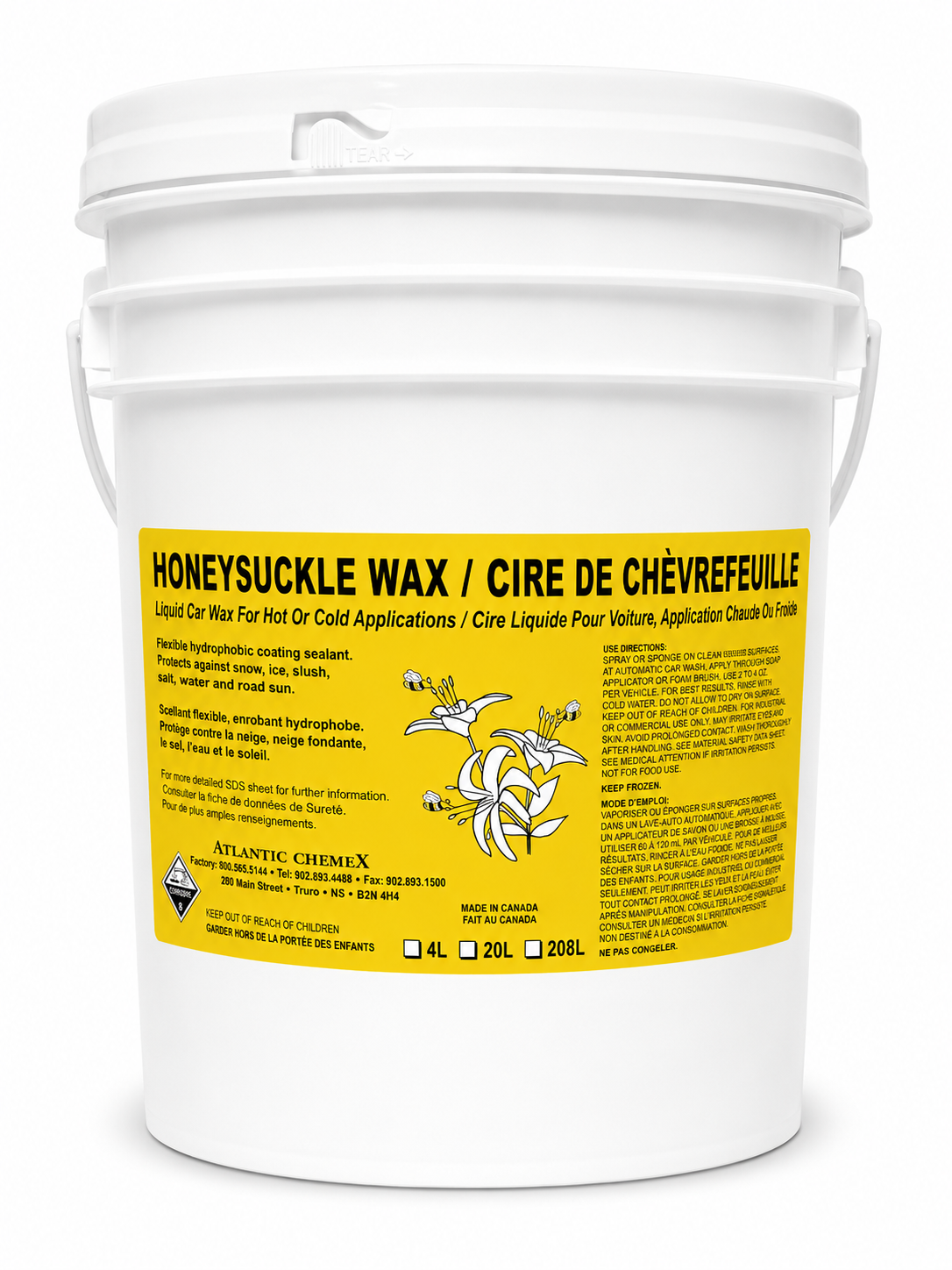 Atlantic Chemex Honeysuckle Wax — product container