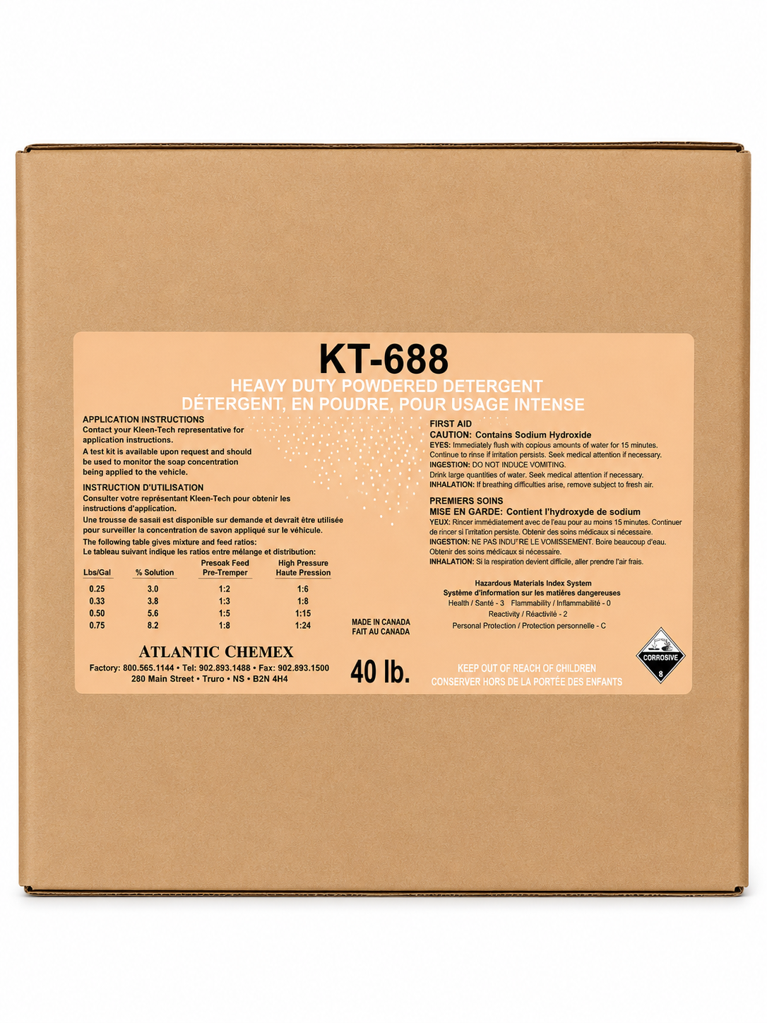 Atlantic Chemex KT-688 — product container
