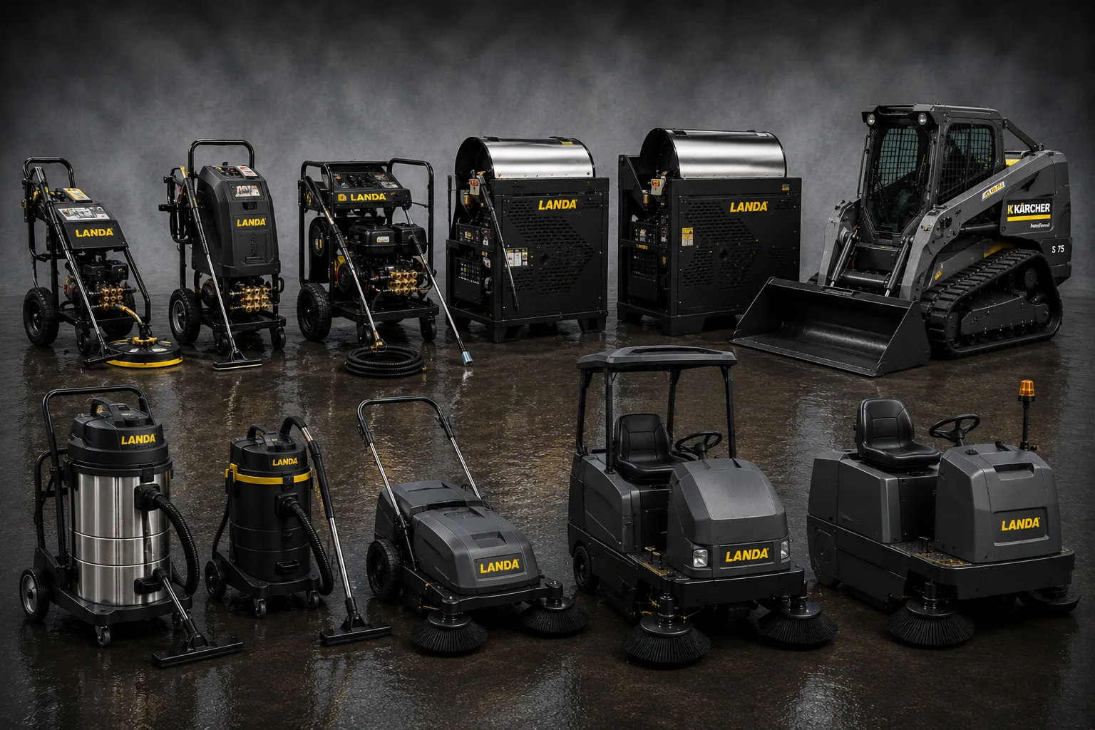 Pressure washer rental fleet